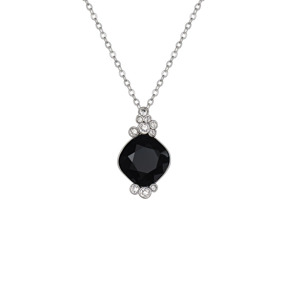 Swarovski Taşlı Kare Kolye