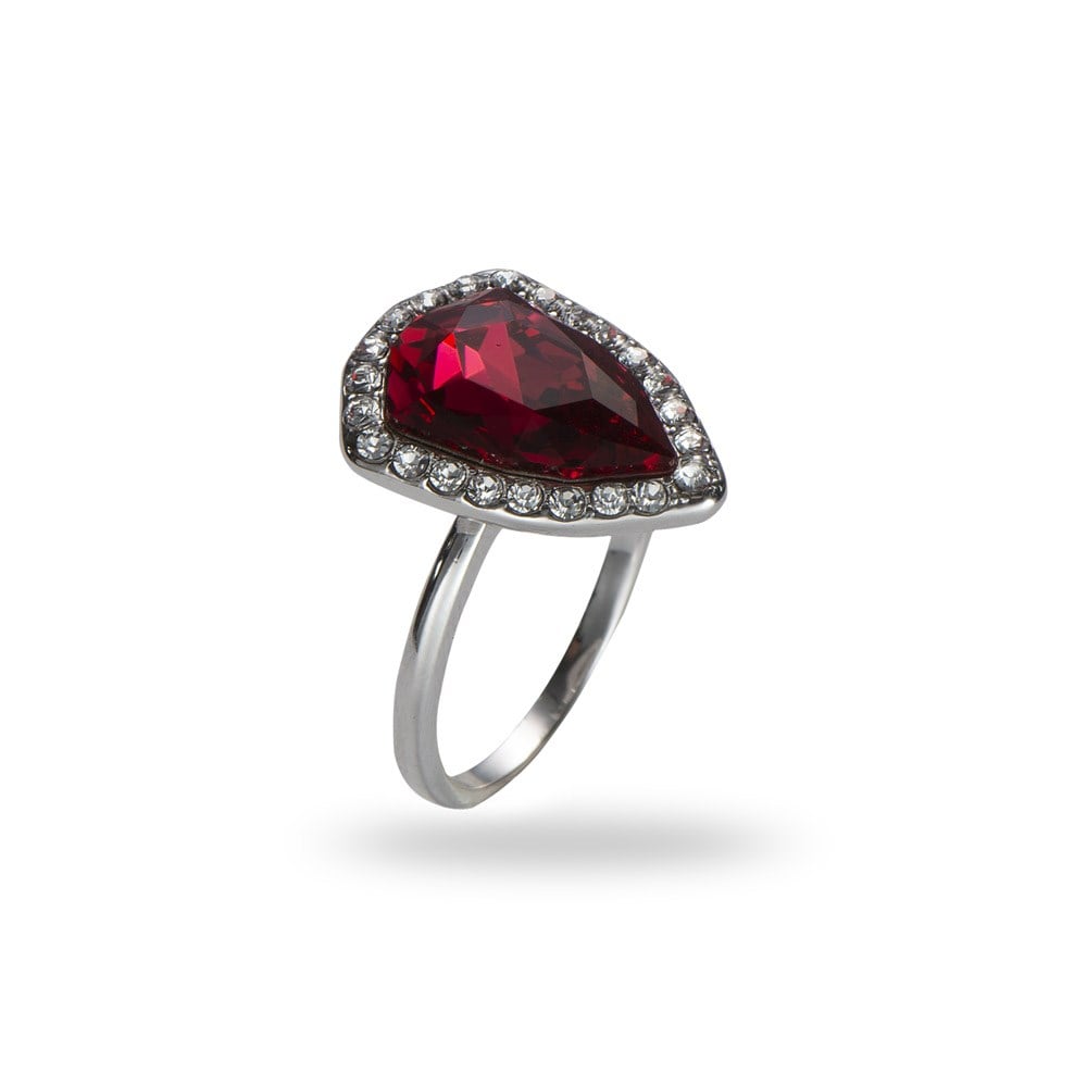 SWarovski Taşlı Üçgen Yüzük