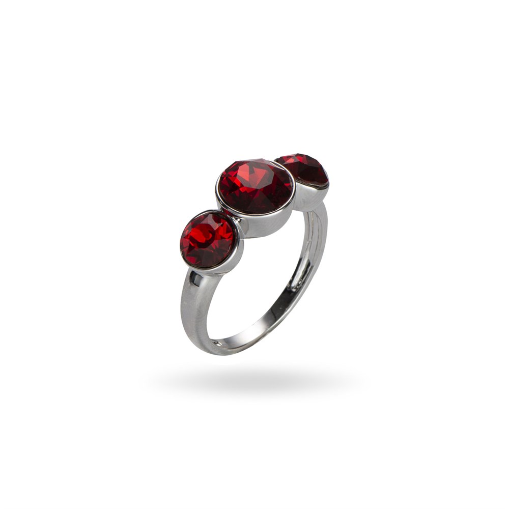 Swarovski Üç Taşlı Yüzük