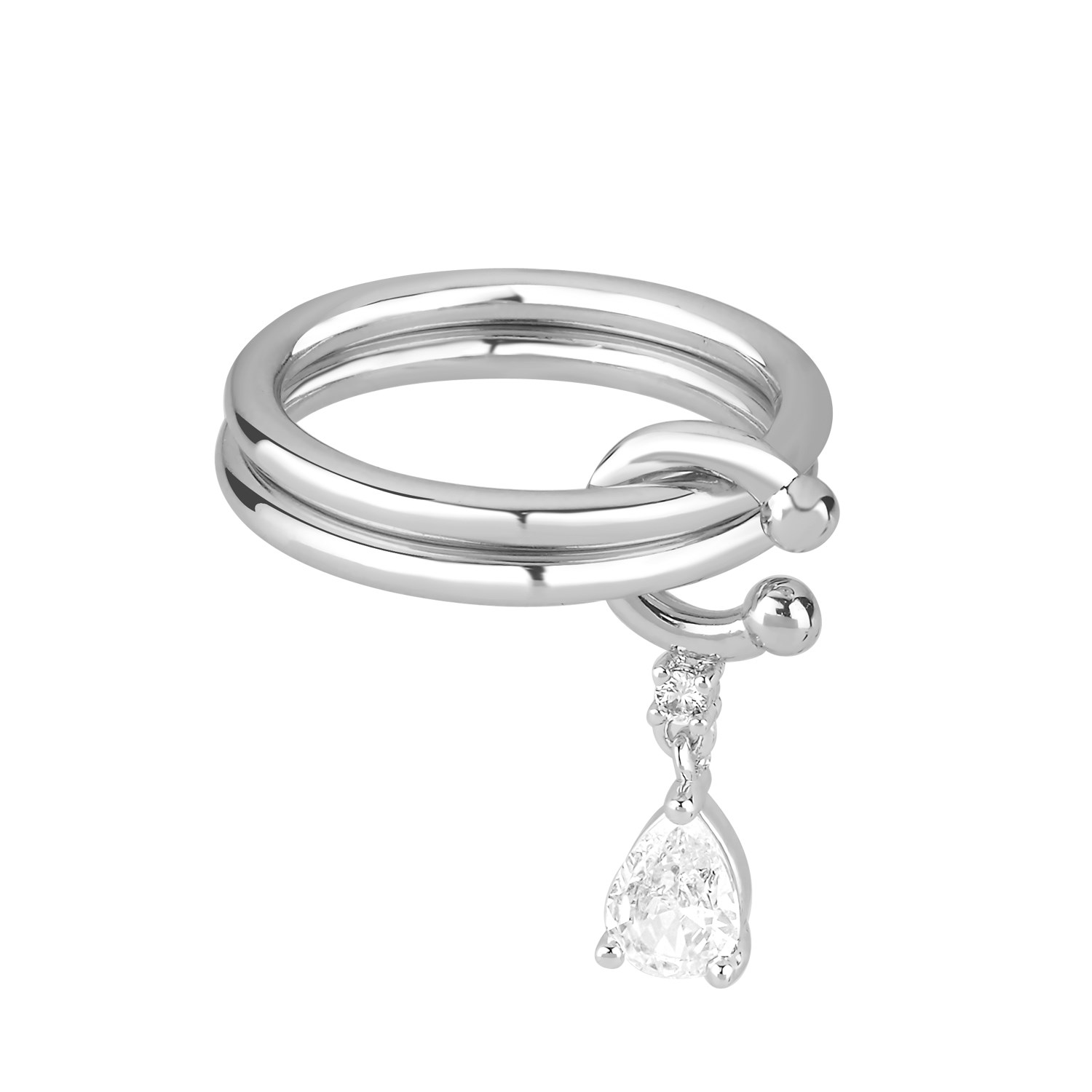 Vine Rhodium Yüzük