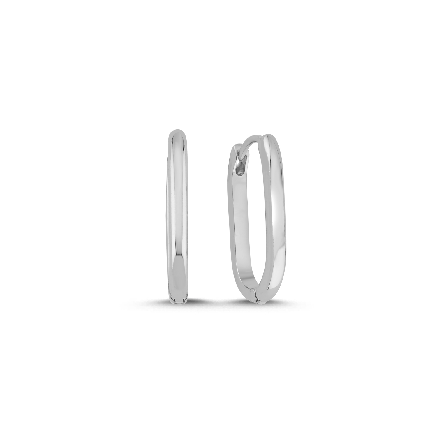 Wire Rhodium Küpe