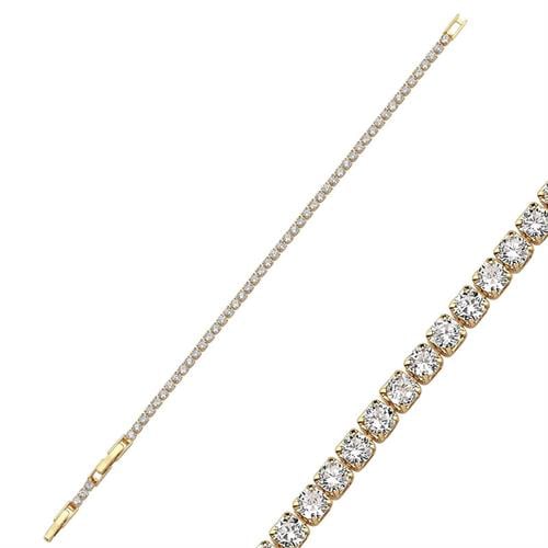 2,5mm Gold Su Yolu Bileklik