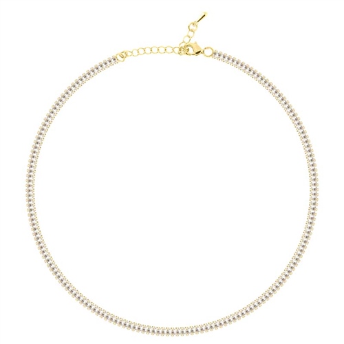 4mm Beyaz Baget Choker