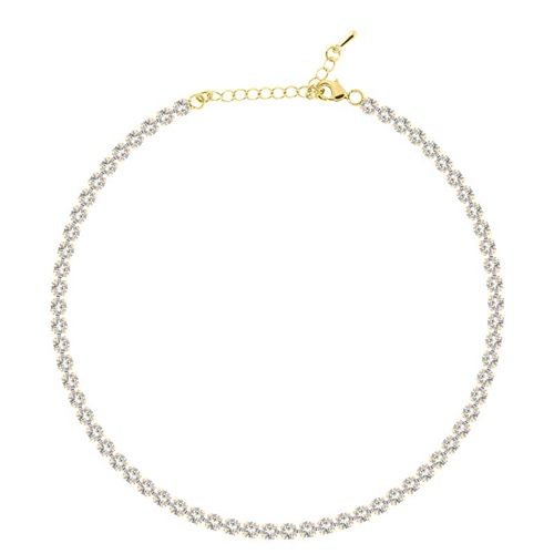 4mm Beyaz Su Yolu Choker