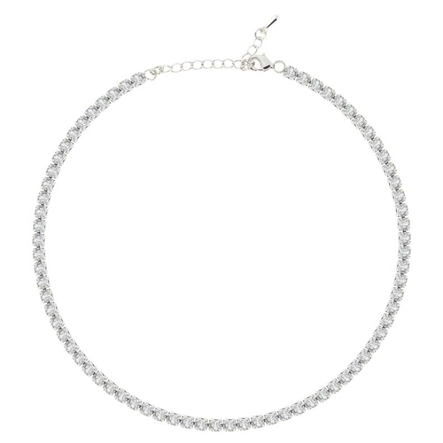 4mm Beyaz Su Yolu Choker