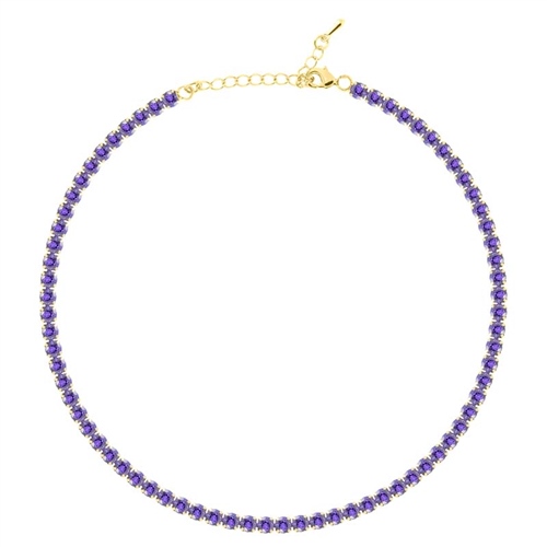 4mm Lila Su Yolu Choker