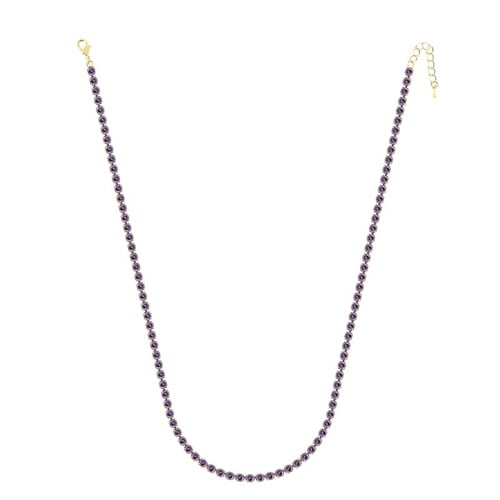 4mm Lila Su Yolu Kolye