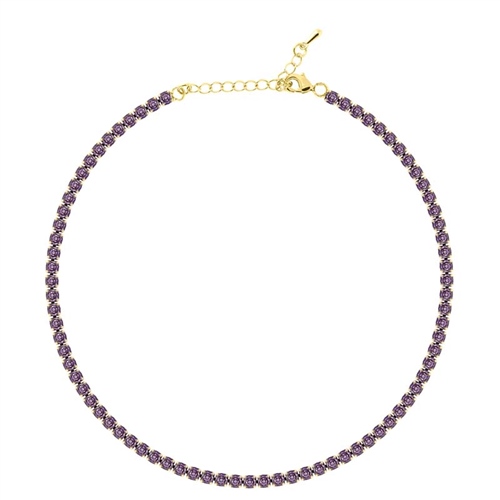 4mm Mor Su Yolu Choker