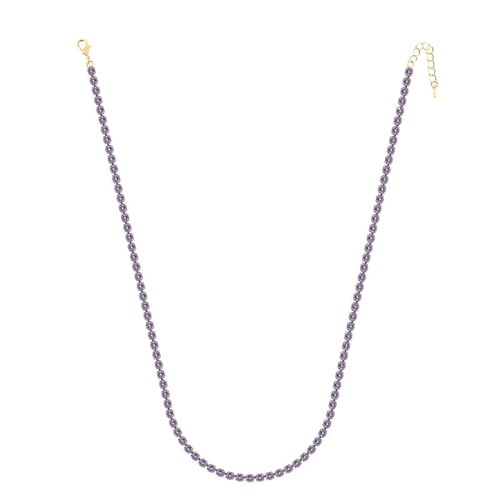 4mm Mor Su Yolu Kolye