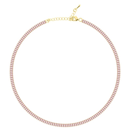 4mm Pembe Baget Choker