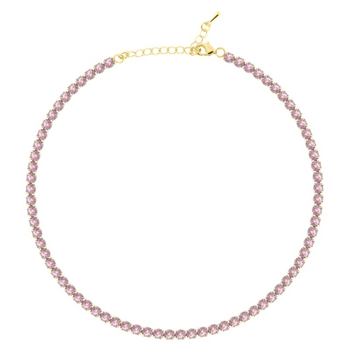 4mm Pembe Su Yolu Choker