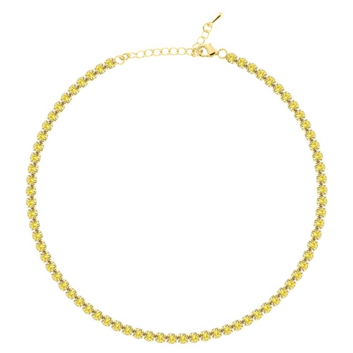 4mm Sarı Su Yolu Choker