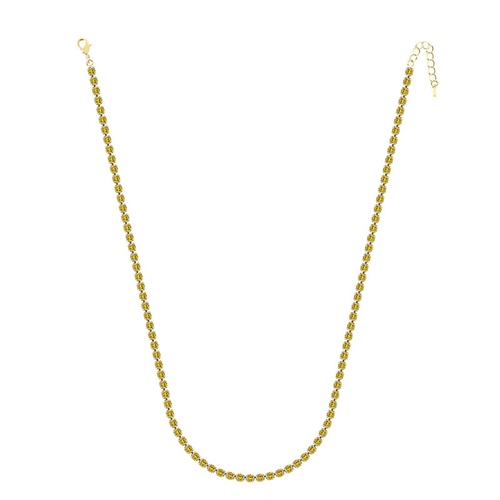 4mm Sarı Su Yolu Kolye