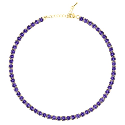 5mm Lila Su Yolu Choker