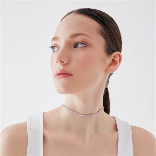 5mm Pembe Baget Choker