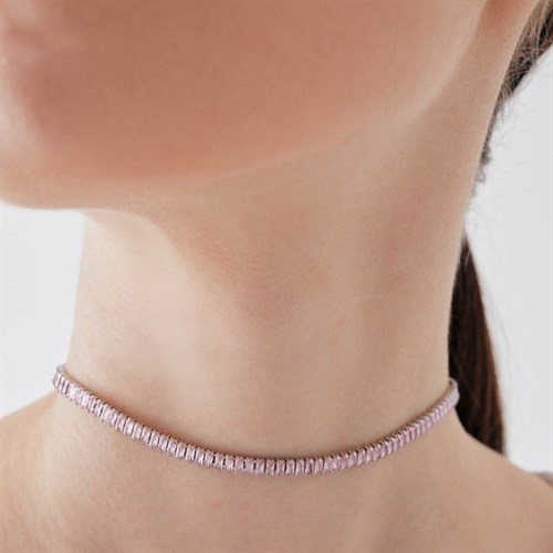 5mm Pembe Baget Choker