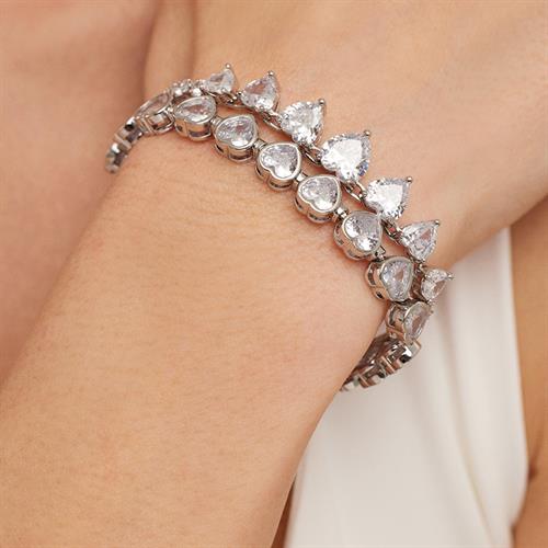 Beyaz Kalp Su Yolu Bileklik