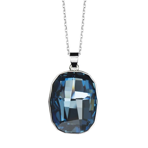 Dikdörtgen Swarovski Kristalli Kolye