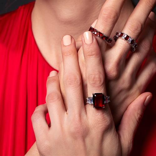 Kırmızı Rettengelo Yüzük