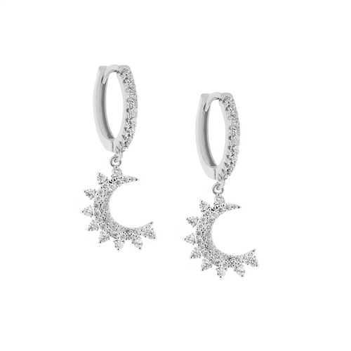 New Moon Rhodium Küpe