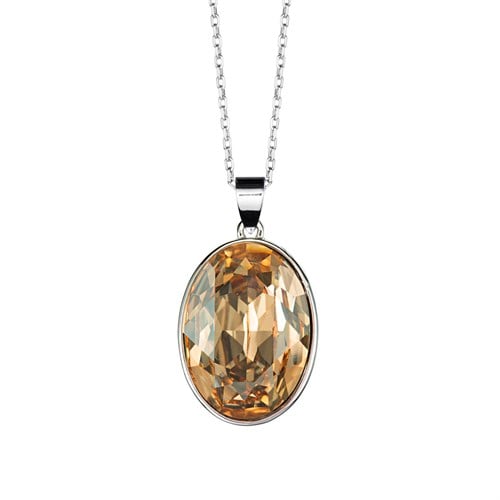Oval Swarovski Kristalli Kolye Ucu