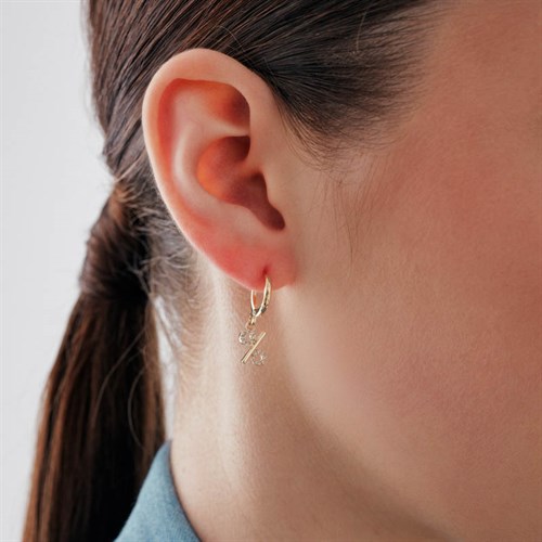 Percentage Gold Küpe