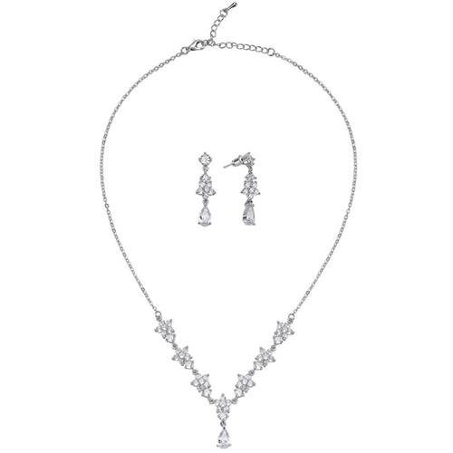 Rose Kolye Küpe Set