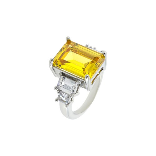 Sarı Baget Taşlı Yüzük