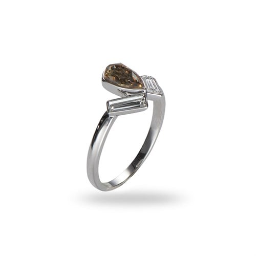 Swarovski Baget Taşlı Yüzük