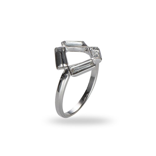 Swarovski Baget Taşlı Yüzük