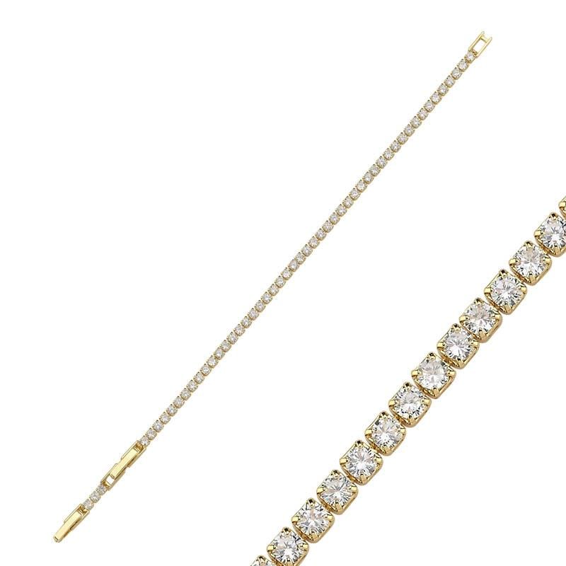 2,5mm 14K Rengi Su Yolu Bileklik