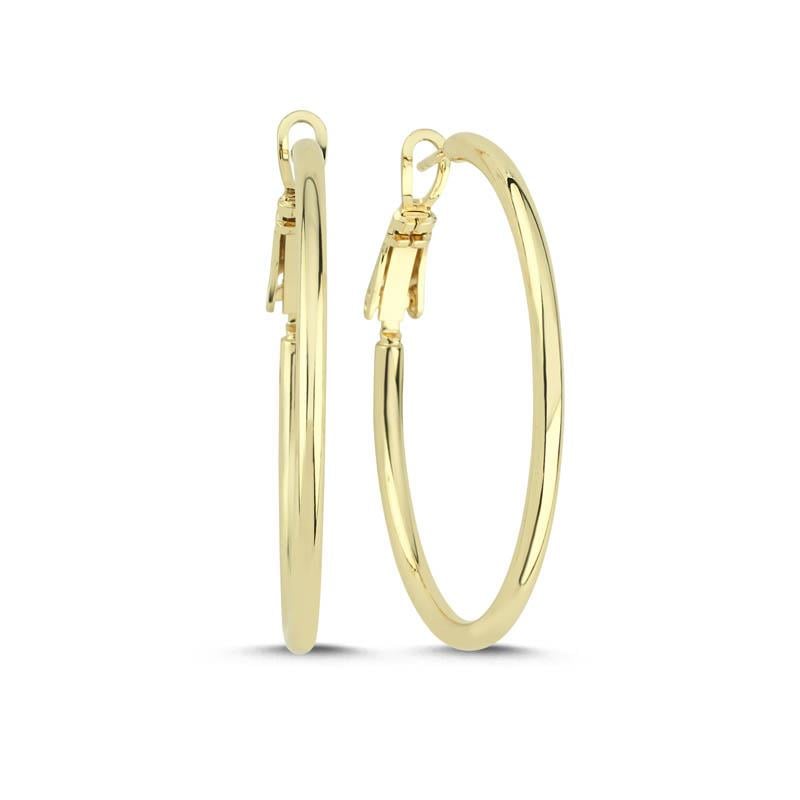 3,5 cm Halka Gold Küpe