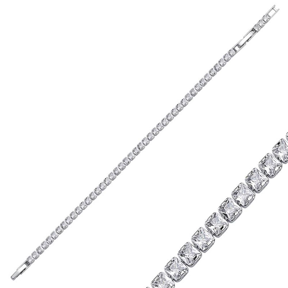 3mm Kare Taşlı Su Yolu Bileklik