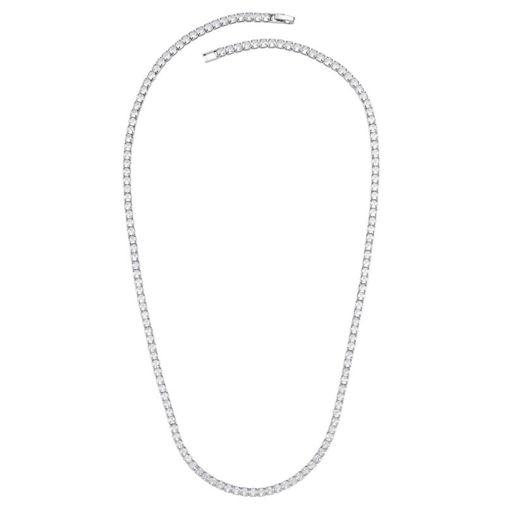 3mm Rhodium Su Yolu Kolye 50cm