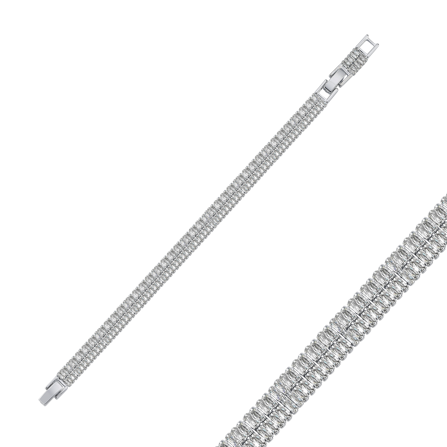 4mm Baget Çift Sıra Su Yolu Bileklik