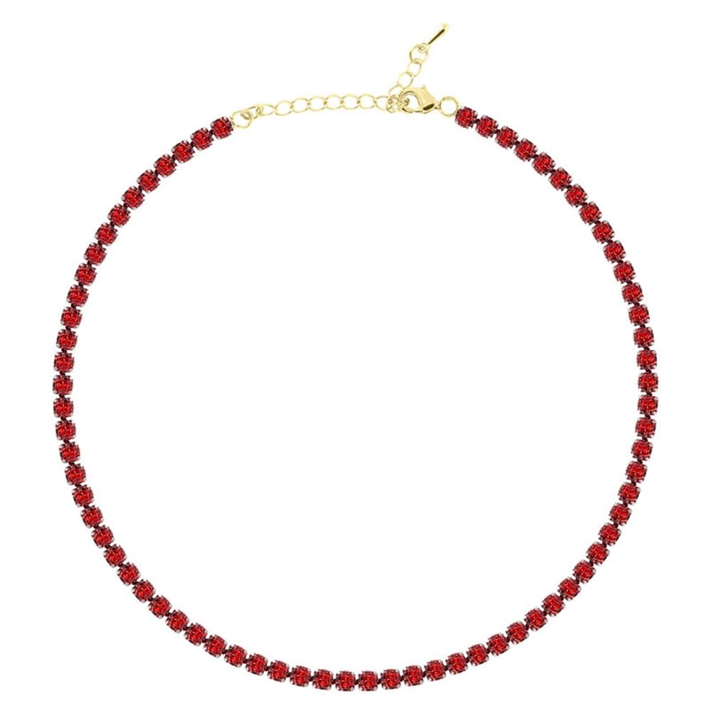 4mm Kırmızı Su Yolu Choker