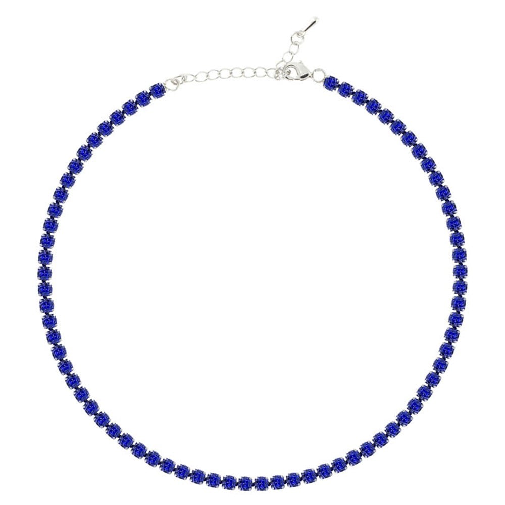 4mm Lacivert Su Yolu Choker