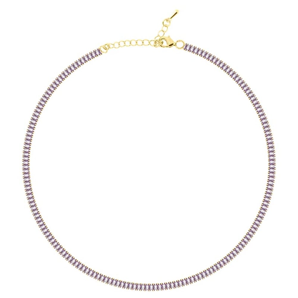4mm Lila Baget Choker