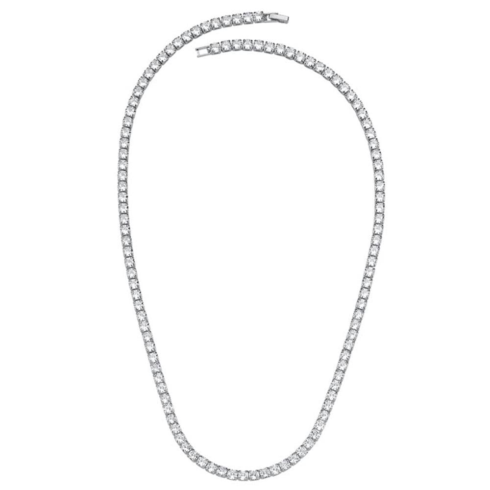 4mm Rhodum Su Yolu Kolye 60cm