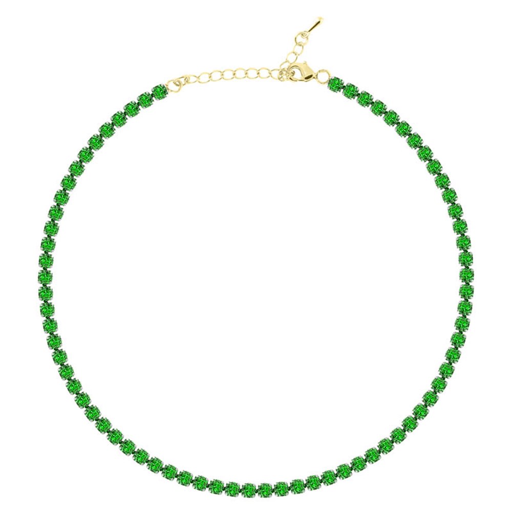 4mm Yeşil Su Yolu Choker