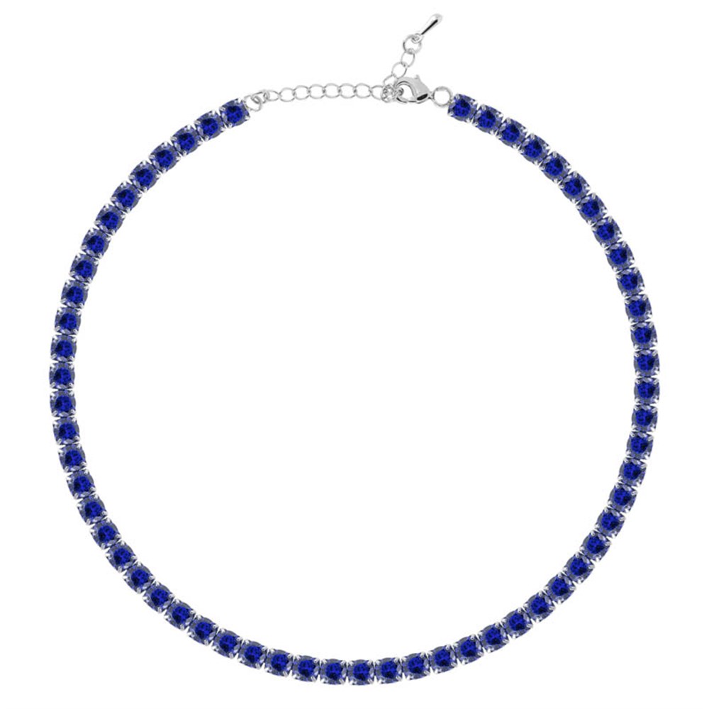 5mm Lacivert Su Yolu Choker