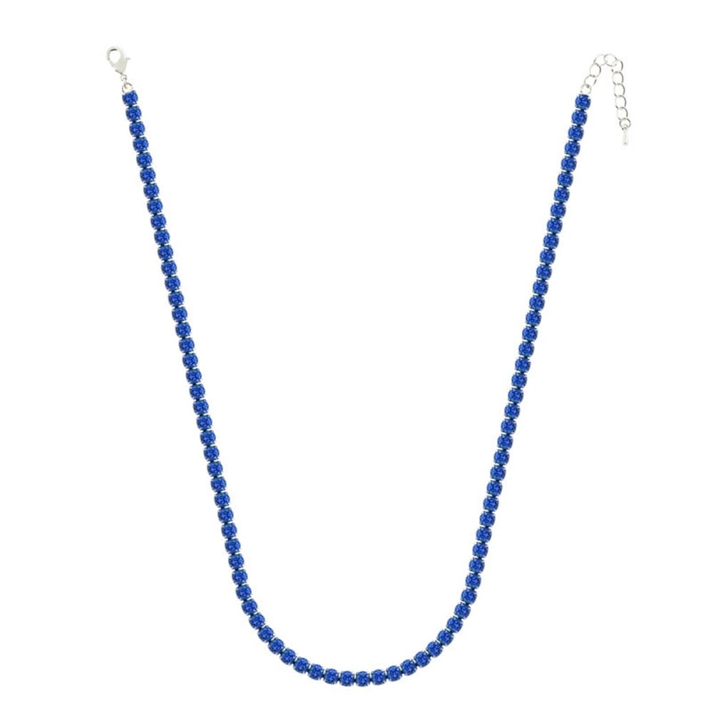 5mm Lacivert Su Yolu Kolye