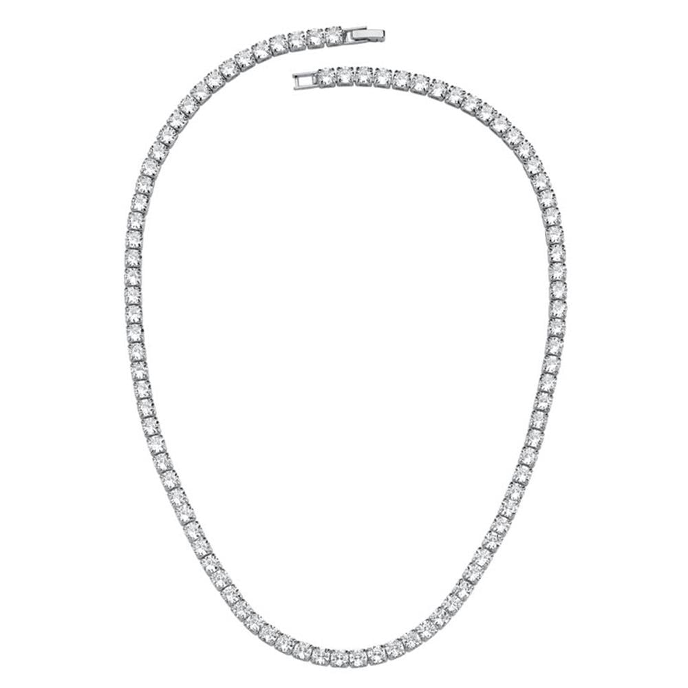 5mm Rhodium Su Yolu Kolye 50cm