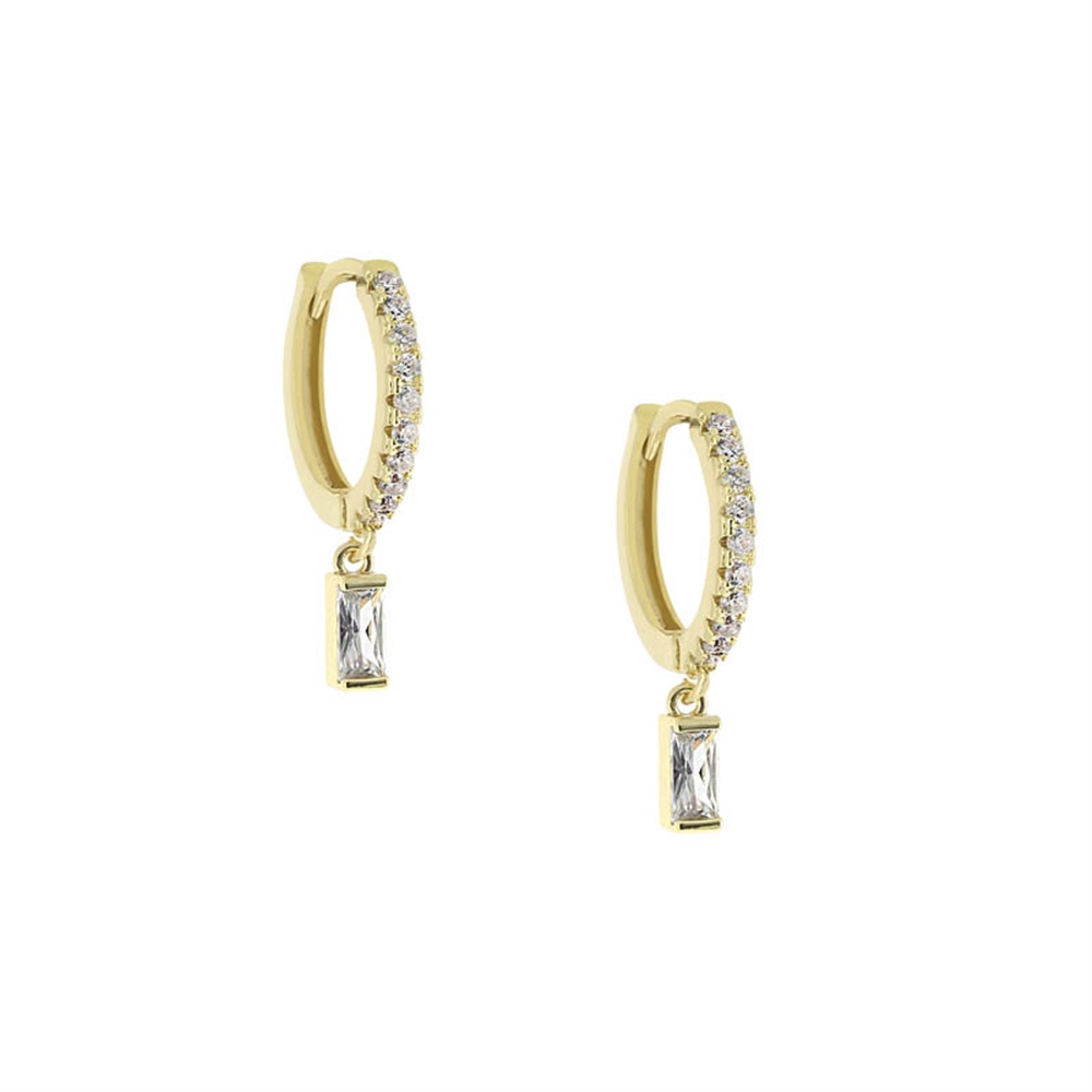 7mm Baget Gold Küpe