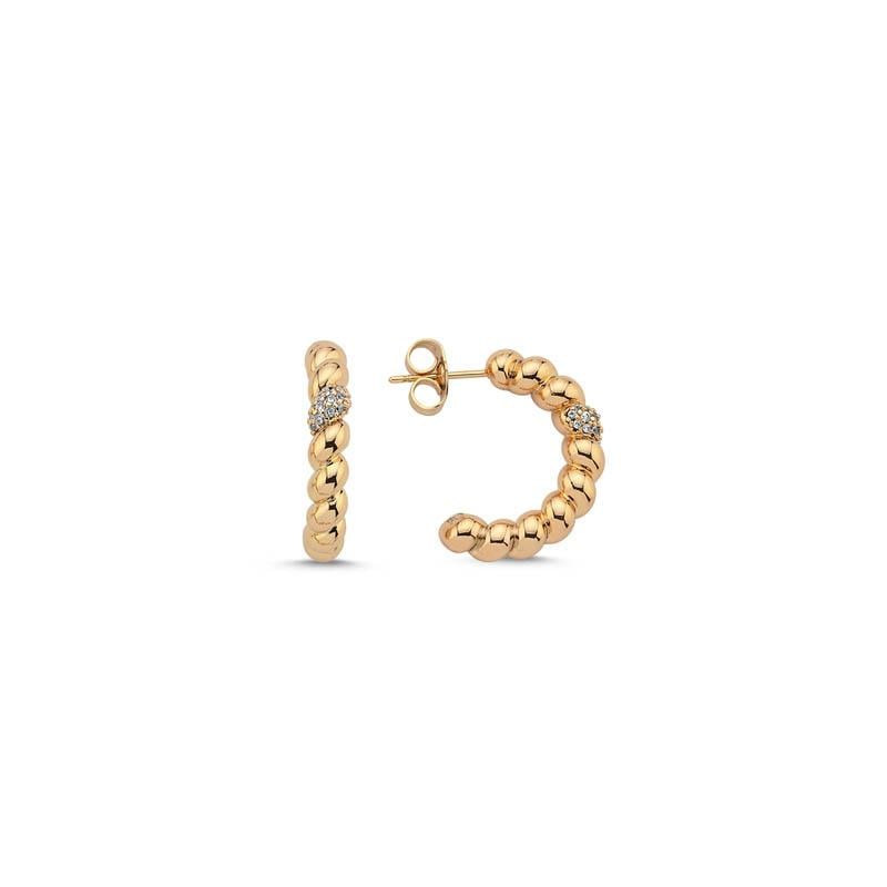 Bead Gold Küpe