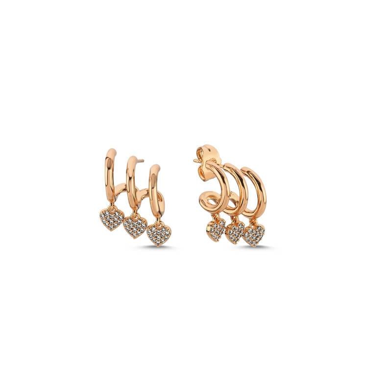 Herz Gold Küpe