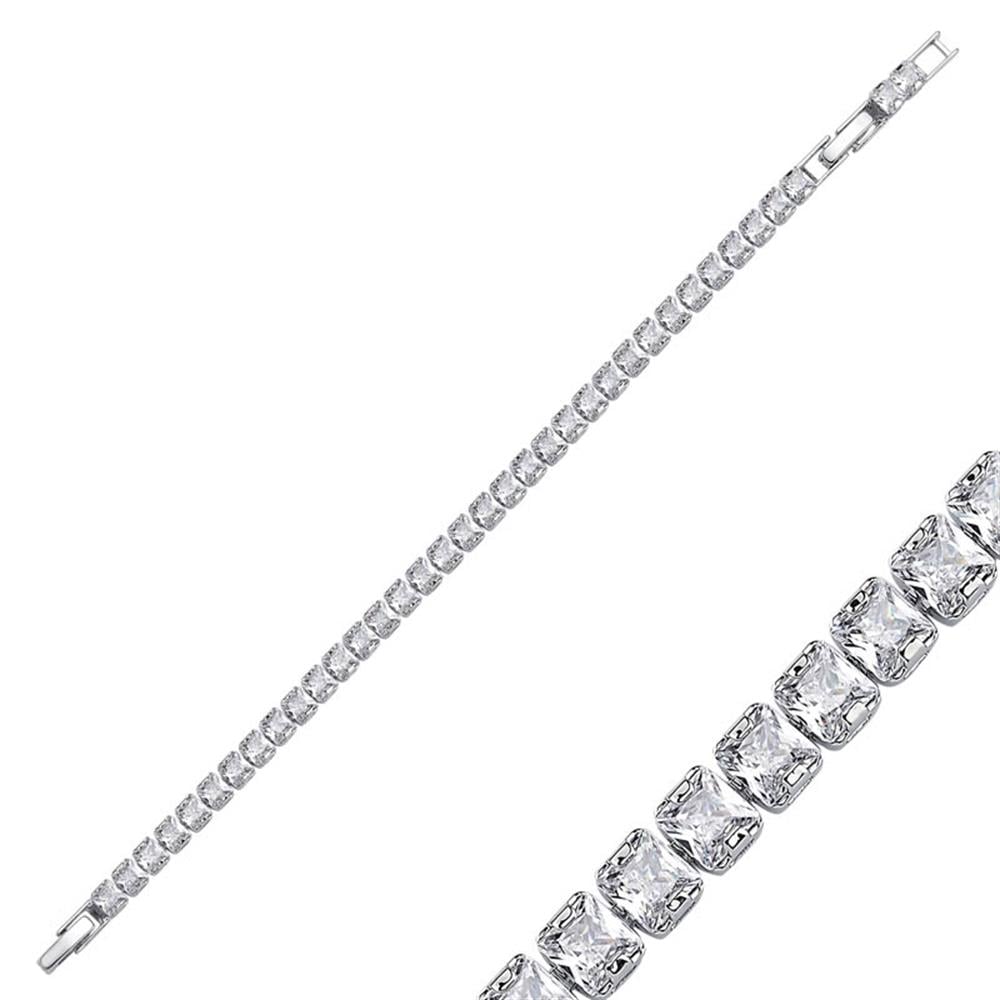 Kare Taşlı Su Yolu Bileklik