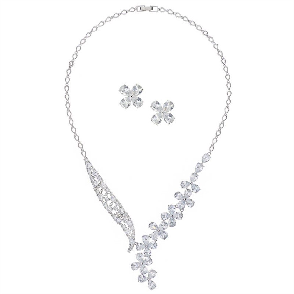 Orchid Kolye Küpe Set