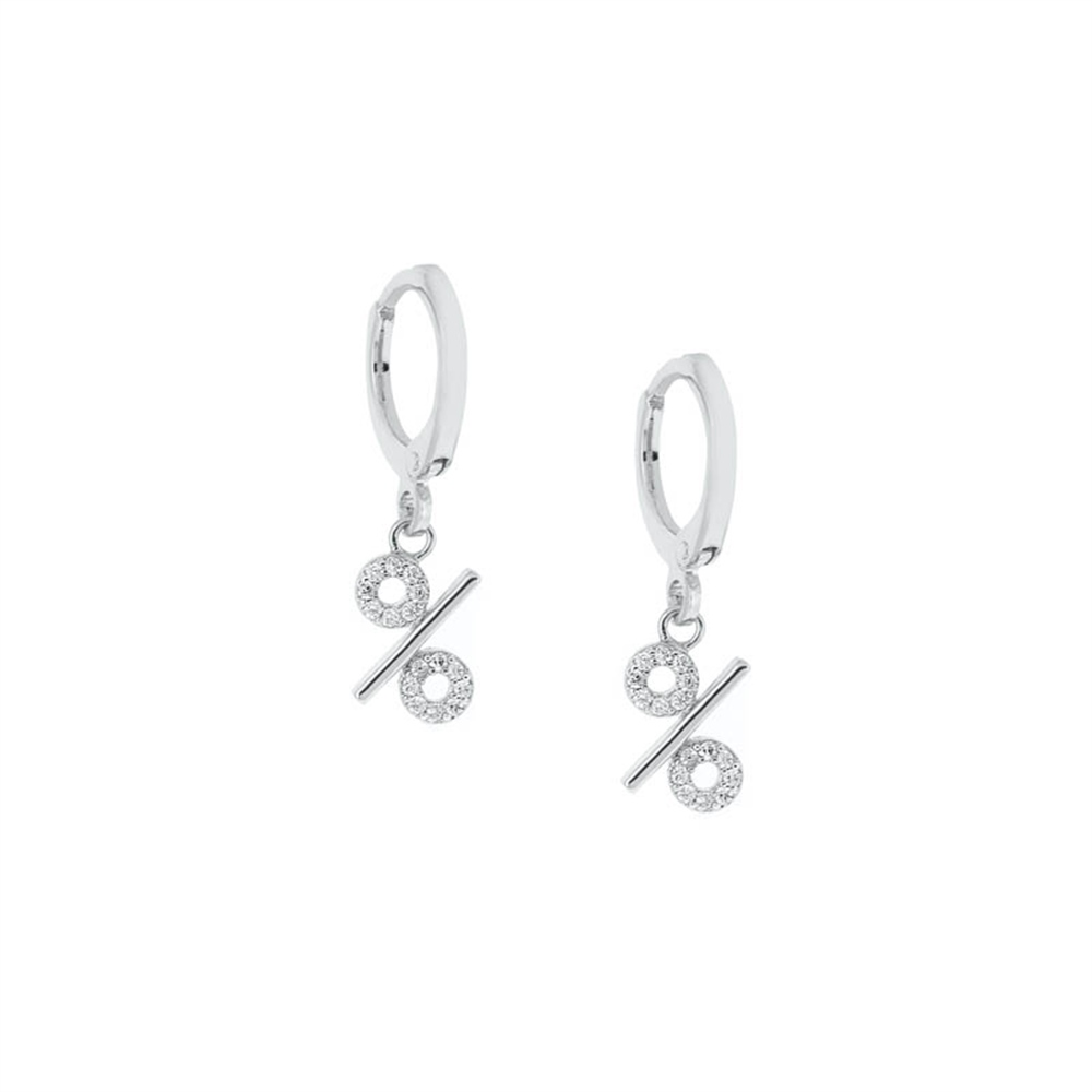 Percentage Rhodium Küpe