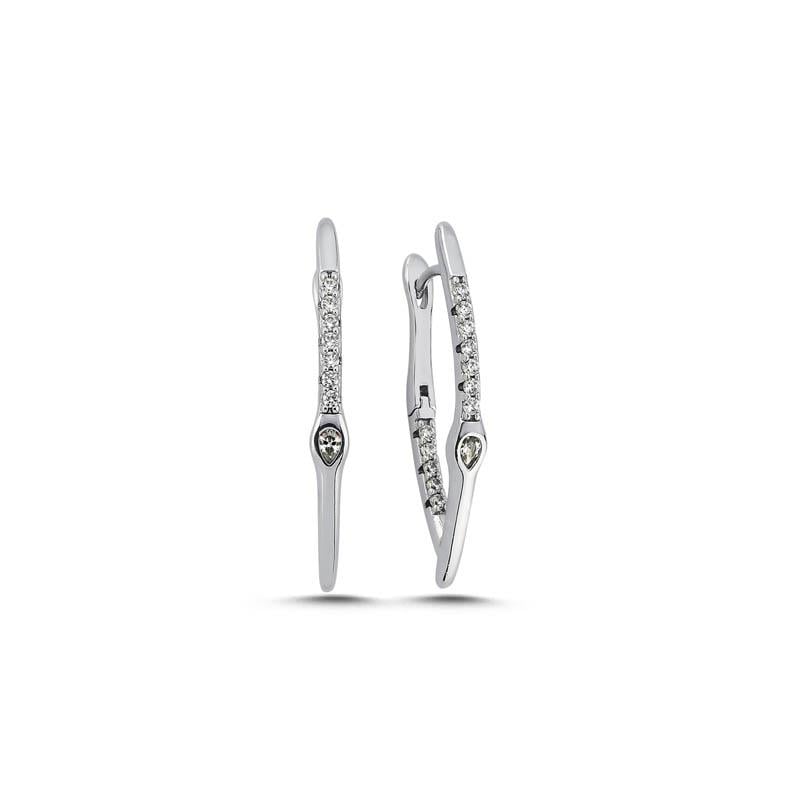 Point Rhodium Küpe